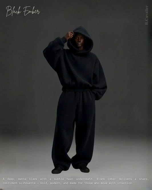 BLACK CROSSVEIL Oversized HOODIE