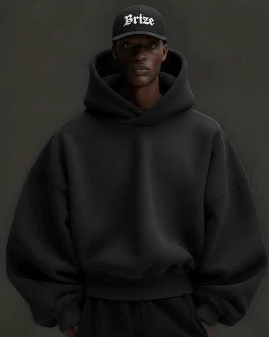 BLACK CROSSVEIL Oversized HOODIE
