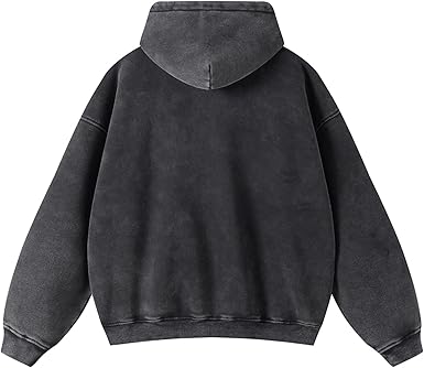 Stone Wash Zip Up Hoodies Long Sleeve