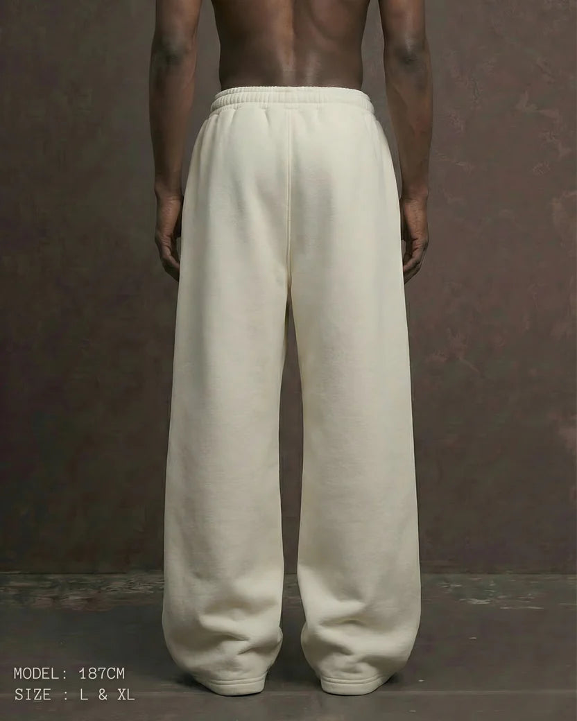 White Baggy joggers pant V5