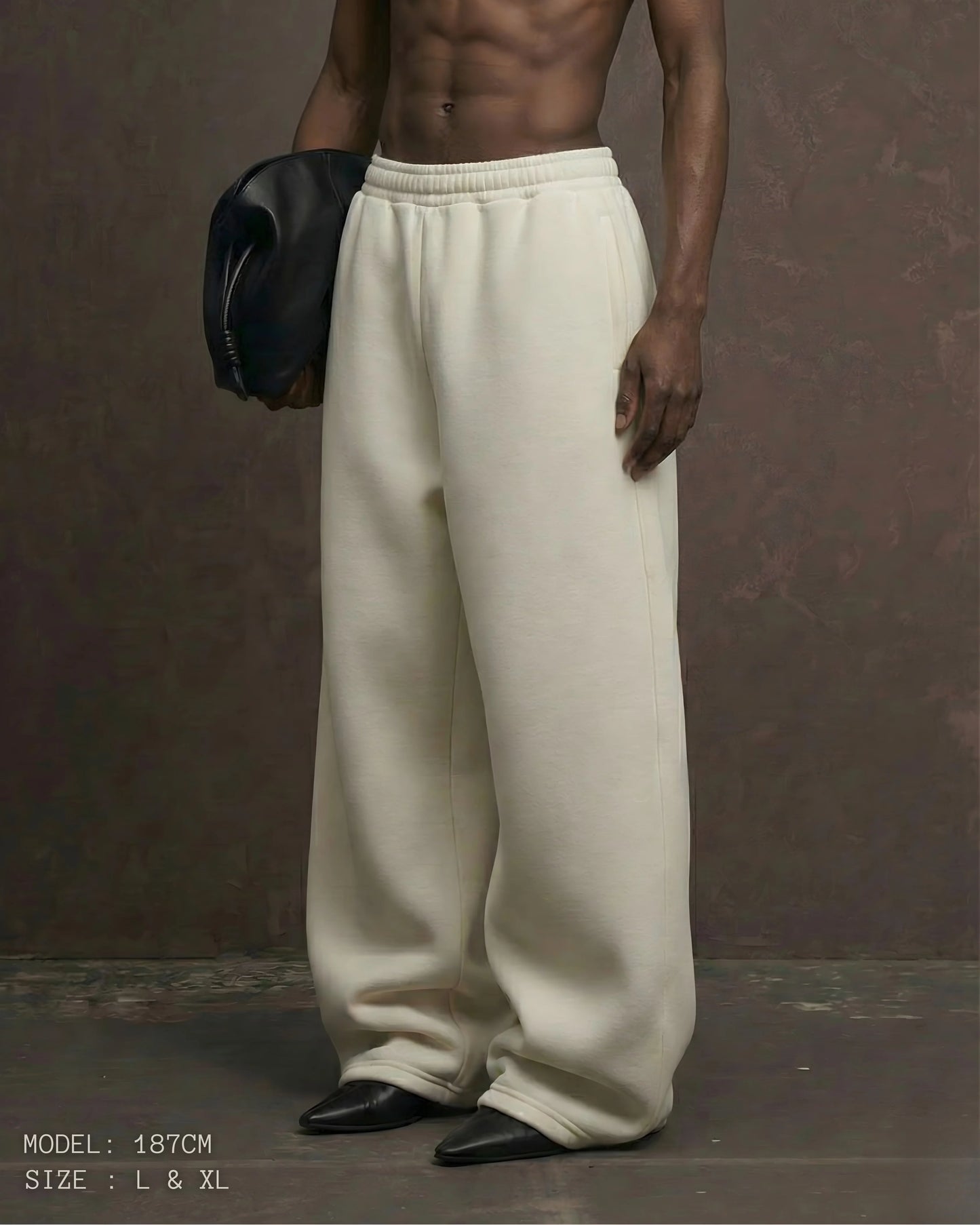 White Baggy joggers pant V5